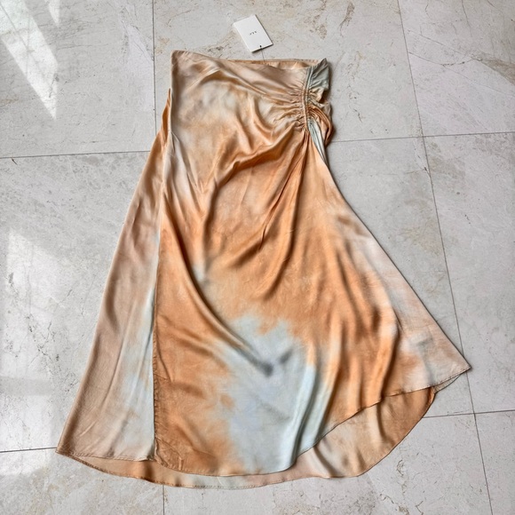 A.L.C Grace Dyed Rushed Midi Skirt size 6 - Picture 4 of 12